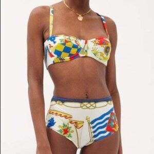 NEW, Etro Runway Nautical Print Push-Up Balconette 2 Piece Bikini